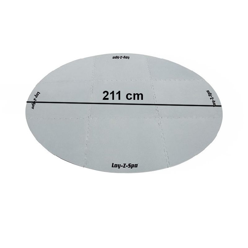Bestway Lay‑Z‑Spa® kör alakú aljvédő, 211cm - szürke (13222) Bestway Lay‑Z‑Spa® kör alakú aljvédő, 211cm - szürke (13222)