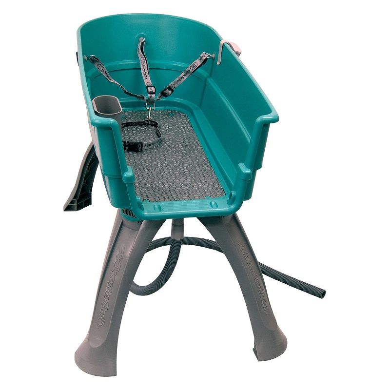 Booster Bath nagy méretű hordozható kutya fürdető kád - türkiz/szürke Booster Bath nagy méretű hordozható kutya fürdető kád - türkiz/szürke