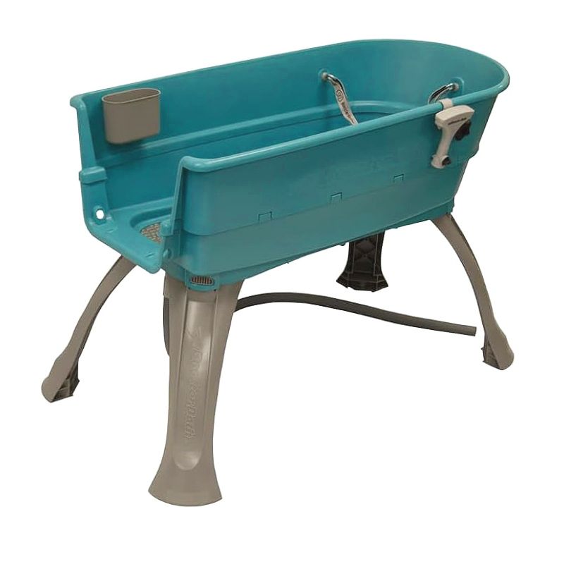 Booster Bath nagy méretű hordozható kutya fürdető kád - türkiz/szürke Booster Bath nagy méretű hordozható kutya fürdető kád - türkiz/szürke