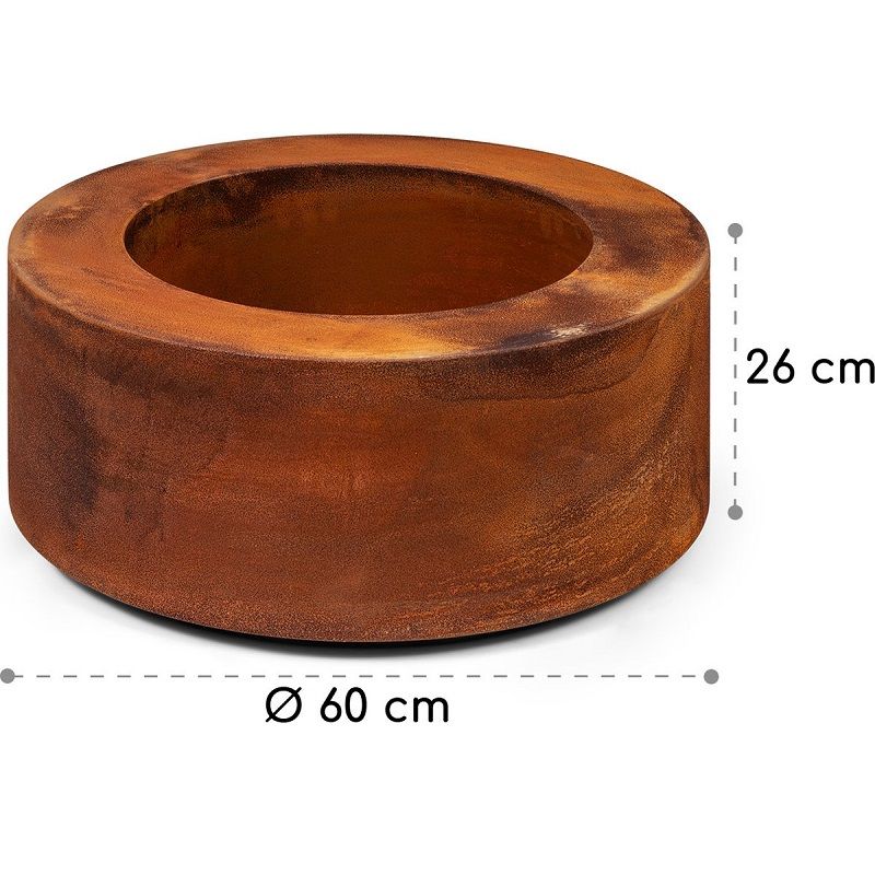 Blumfield Desert Rust Round tűzrakóhely, virágcserép, 60cm, acél - rozsdás megjelenés (10035753) Blumfield Desert Rust Round tűzrakóhely, virágcserép, 60cm, acél - rozsdás megjelenés (10035753)