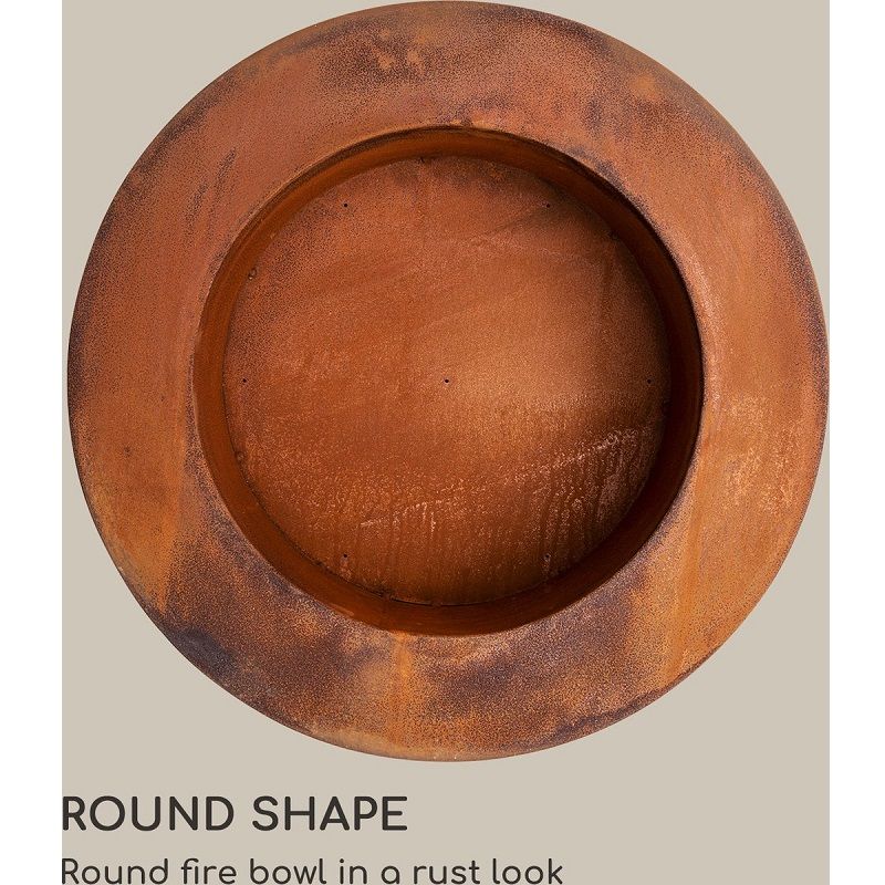 Blumfield Desert Rust Round tűzrakóhely, virágcserép, 60cm, acél - rozsdás megjelenés (10035753) Blumfield Desert Rust Round tűzrakóhely, virágcserép, 60cm, acél - rozsdás megjelenés (10035753)