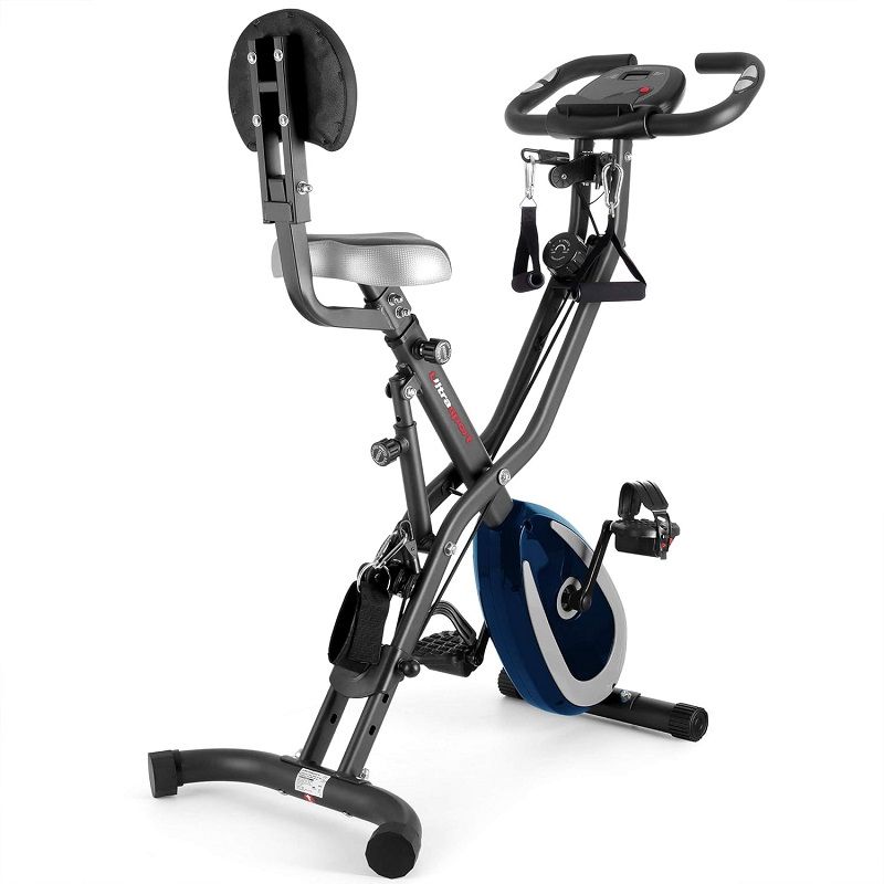 Ultrasport F-Bike 400BS összecsukható szobakerékpár, húzózsinórokkal, alkalmazással, 100kg - szürke/kék (331100000333) Ultrasport F-Bike 400BS összecsukható szobakerékpár, húzózsinórokkal, alkalmazással, 100kg - szürke/kék (331100000333)