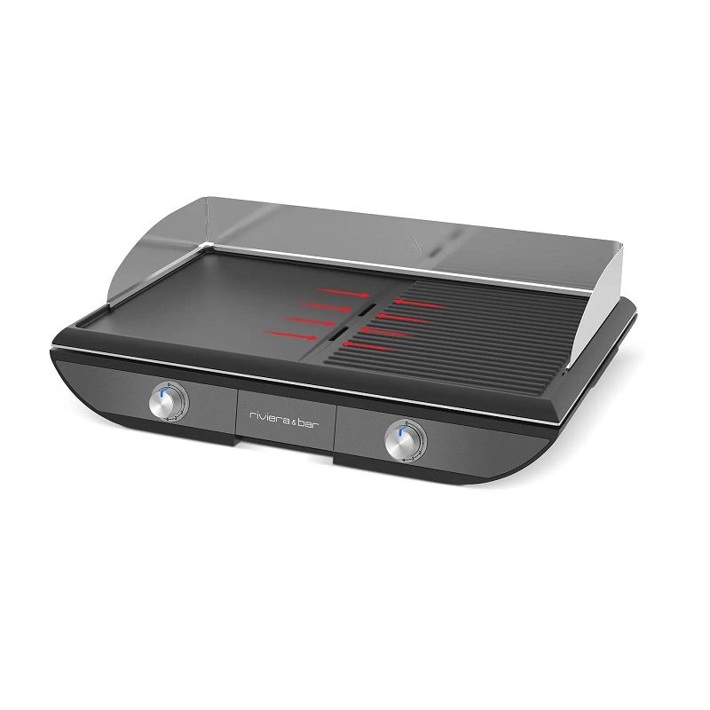 Riviera&Bar Plancha két zónás asztali grillsütő, 53,5x33cm, 2300W (QPL 570) Riviera&Bar Plancha két zónás asztali grillsütő, 53,5x33cm, 2300W (QPL 570)