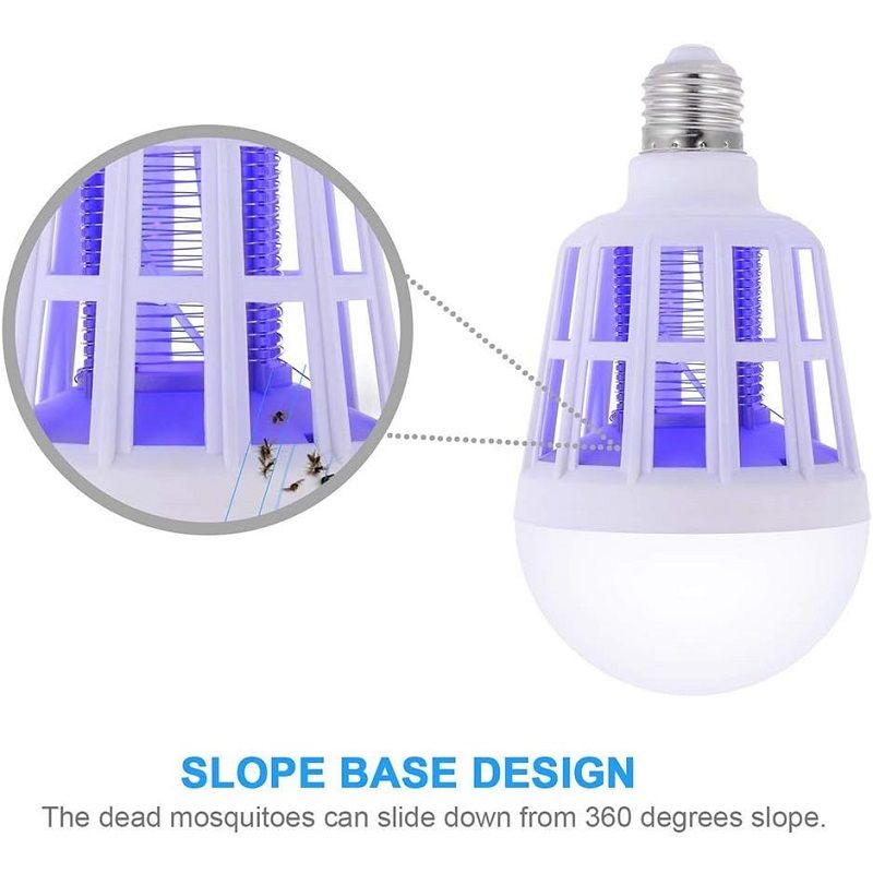 2 az 1-ben led izzó UV lámpával rovarok ellen, 15W, 6500K, E27, 230V 2 az 1-ben led izzó UV lámpával rovarok ellen, 15W, 6500K, E27, 230V