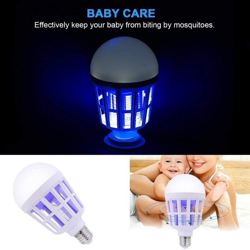 2 az 1-ben led izzó UV lámpával rovarok ellen, 15W, 6500K, E27, 230V 2 az 1-ben led izzó UV lámpával rovarok ellen, 15W, 6500K, E27, 230V