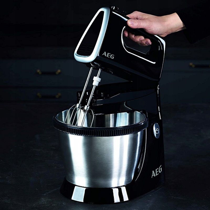 AEG SM3300 tálas mixer, rozsdamentes acél tállal, 3,5lit, 450W - fekete AEG SM3300 tálas mixer, rozsdamentes acél tállal, 3,5lit, 450W - fekete