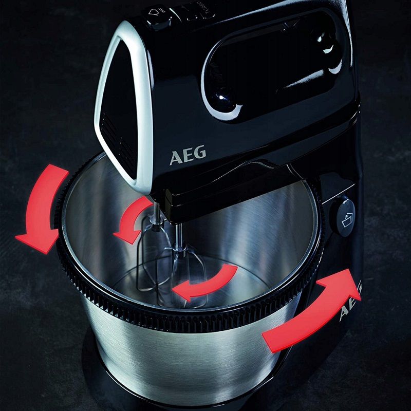 AEG SM3300 tálas mixer, rozsdamentes acél tállal, 3,5lit, 450W - fekete AEG SM3300 tálas mixer, rozsdamentes acél tállal, 3,5lit, 450W - fekete