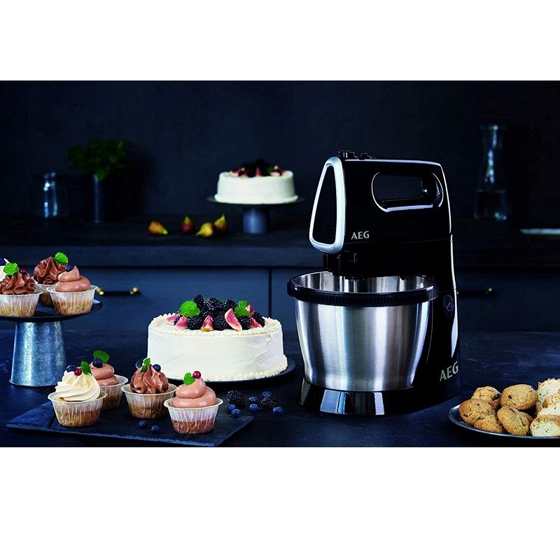 AEG SM3300 tálas mixer, rozsdamentes acél tállal, 3,5lit, 450W - fekete AEG SM3300 tálas mixer, rozsdamentes acél tállal, 3,5lit, 450W - fekete