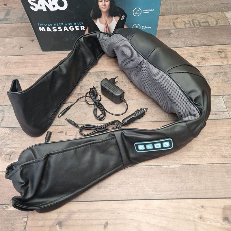 Sanbo WL30 Shiatsu akkumulátoros masszázspárna, melegítő funkcióval, 2600mAh, 24W
