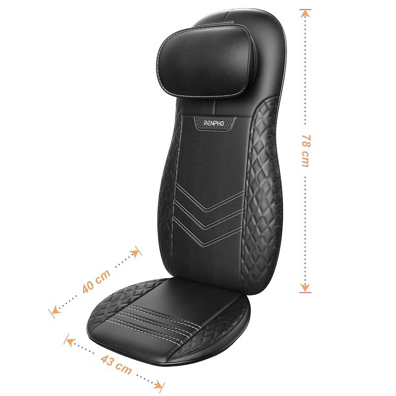 Renpho RF-BM066 masszázsülés, shiatsu masszázshoz, fűtéssel, távirányítóval, 60W, 220V - fekete Renpho RF-BM066 masszázsülés, shiatsu masszázshoz, fűtéssel, távirányítóval, 60W, 220V - fekete