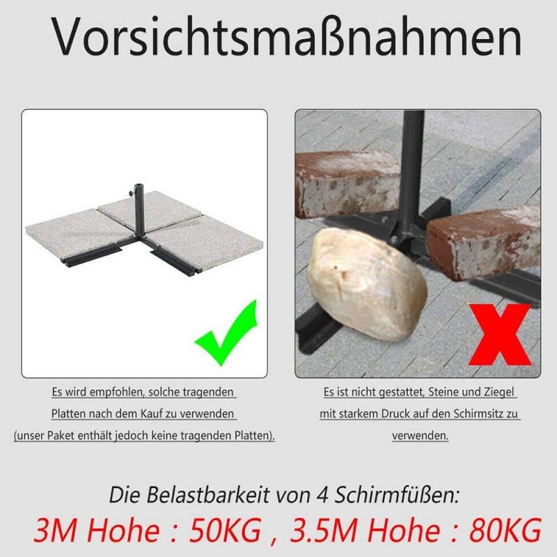 Hengmei oldallábas napernyő, szellőztetővel, állvánnyal, 300cm - vörös Hengmei oldallábas napernyő, szellőztetővel, állvánnyal, 300cm - vörös