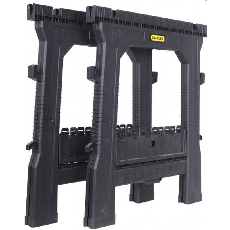 Stanley STST1-70713 összecsukható fűrészbak pár, 454kg teherbírás - fekete Stanley STST1-70713 összecsukható fűrészbak pár, 454kg teherbírás - fekete
