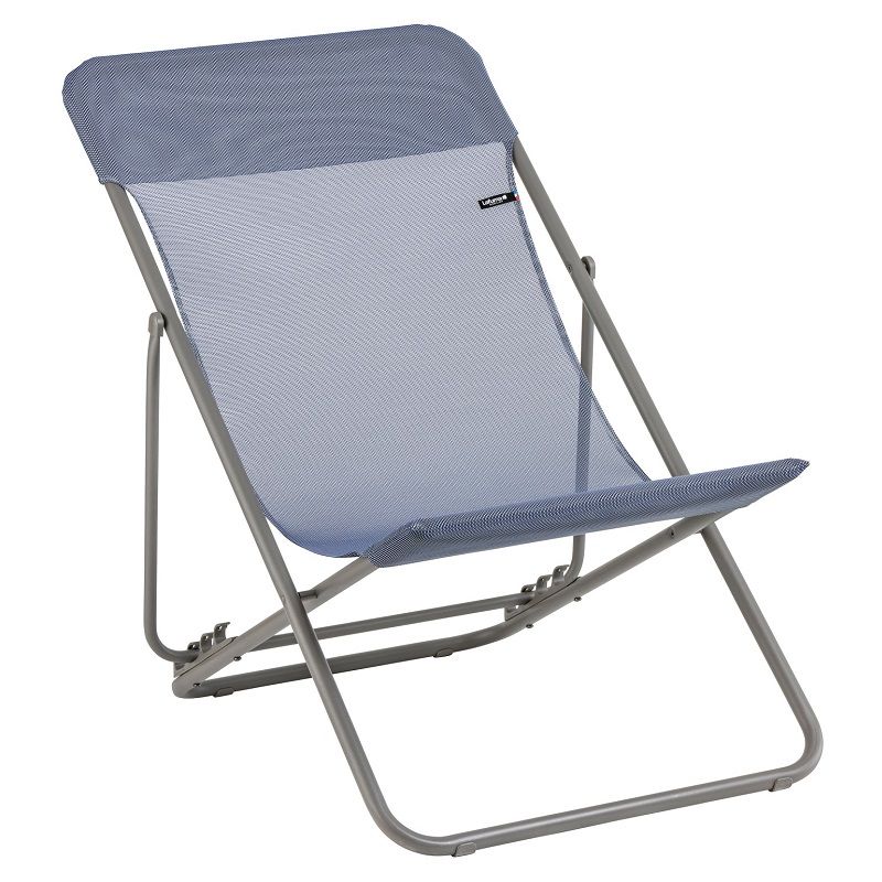 Lafuma Maxi Transat Ocean II nyugágy, 130kg, 62x82x91cm - kék/szürke (LFM2502) Lafuma Maxi Transat Ocean II nyugágy, 130kg, 62x82x91cm - kék/szürke (LFM2502)