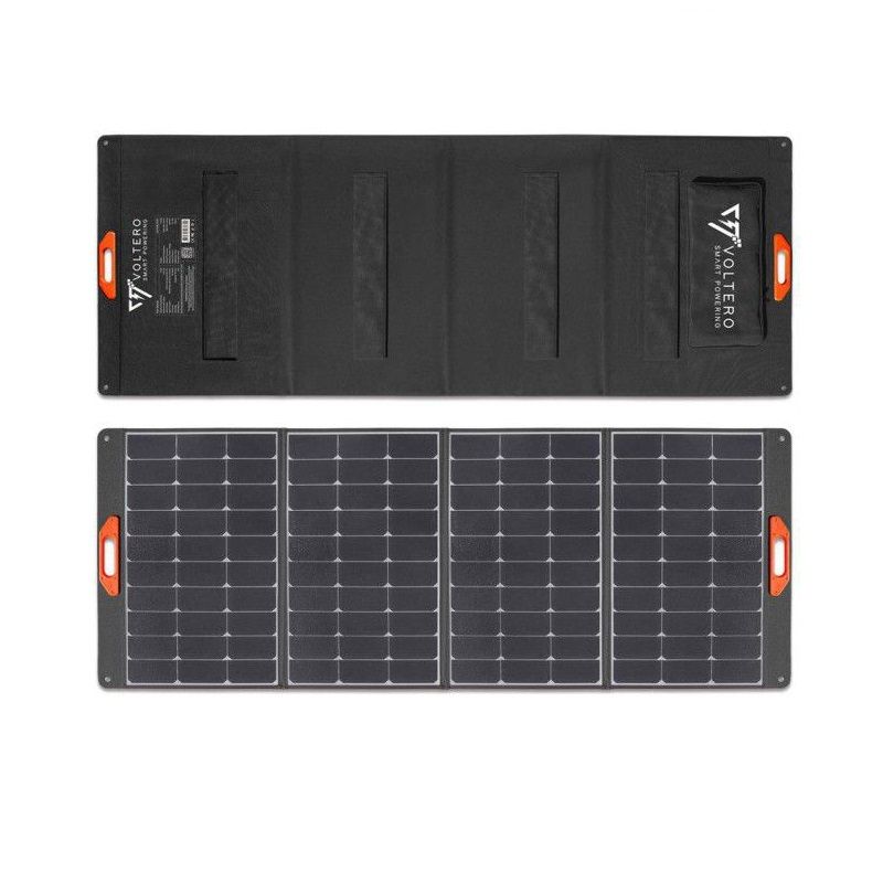 Voltero S370 hordozható, összecsukható napelem modul, Sunpower cellákkal, 370W, 36V, 2309x860x15mm Voltero S370 hordozható, összecsukható napelem modul, Sunpower cellákkal, 370W, 36V, 2309x860x15mm