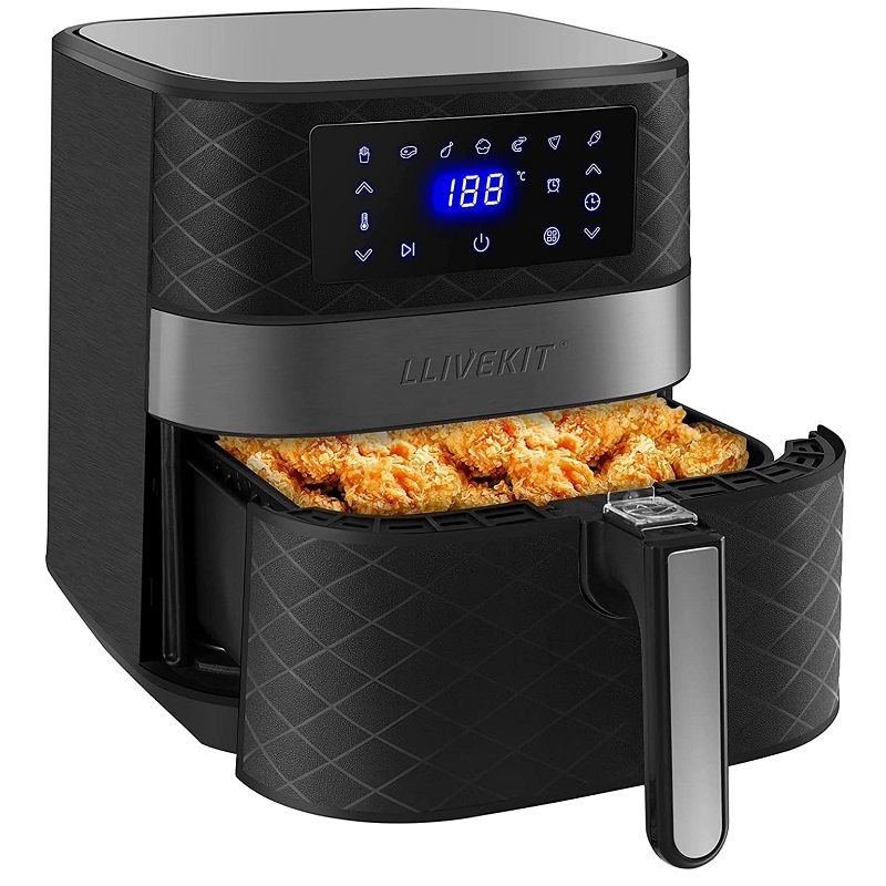 Llivekit TXG-S5T14 forrólevegős sütő, 5,5l, 1700W - fekete (WAF0024DE-M) Llivekit TXG-S5T14 forrólevegős sütő, 5,5l, 1700W - fekete (WAF0024DE-M)
