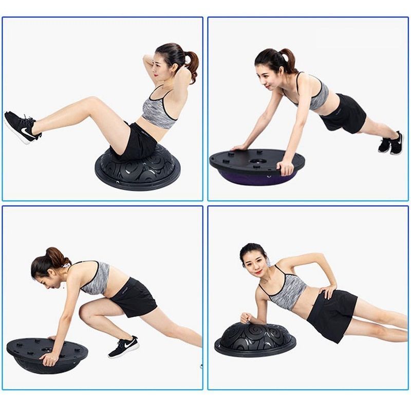 Whipr egyensúly labda, expanderrel és pumpával, 46cm, 130kg - fekete Whipr egyensúly labda, expanderrel és pumpával, 46cm, 130kg - fekete