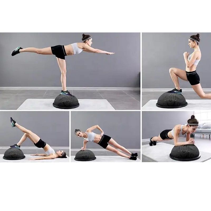 Whipr egyensúly labda, expanderrel és pumpával, 46cm, 130kg - fekete Whipr egyensúly labda, expanderrel és pumpával, 46cm, 130kg - fekete