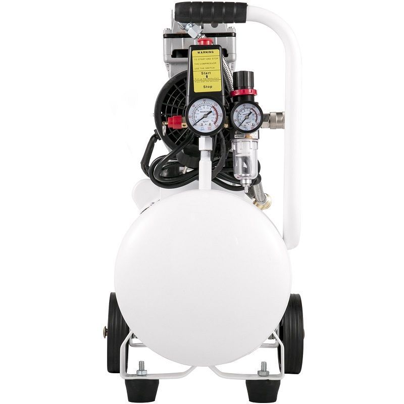 Vevor YM750-25 olajmentes kompresszor, 25lit, 750W, 8bar - fehér Vevor YM750-25 olajmentes kompresszor, 25lit, 750W, 8bar - fehér