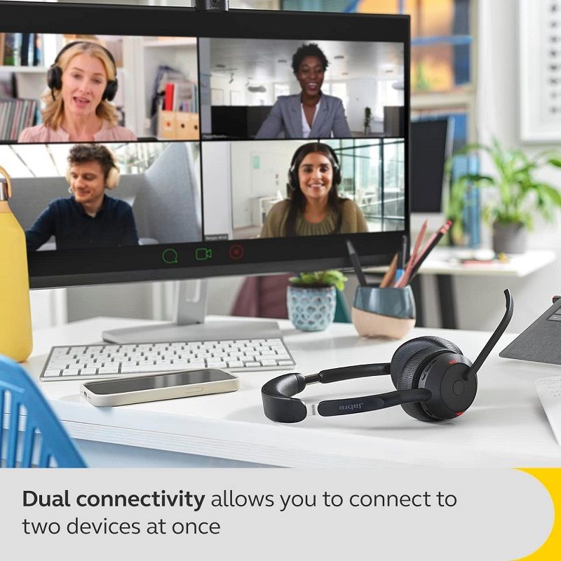 Jabra Evolve2 55 Link380a MS Stereo vezeték nélküli fejhallgató, mikrofonnal (25599-999-999) Jabra Evolve2 55 Link380a MS Stereo vezeték nélküli fejhallgató, mikrofonnal (25599-999-999)