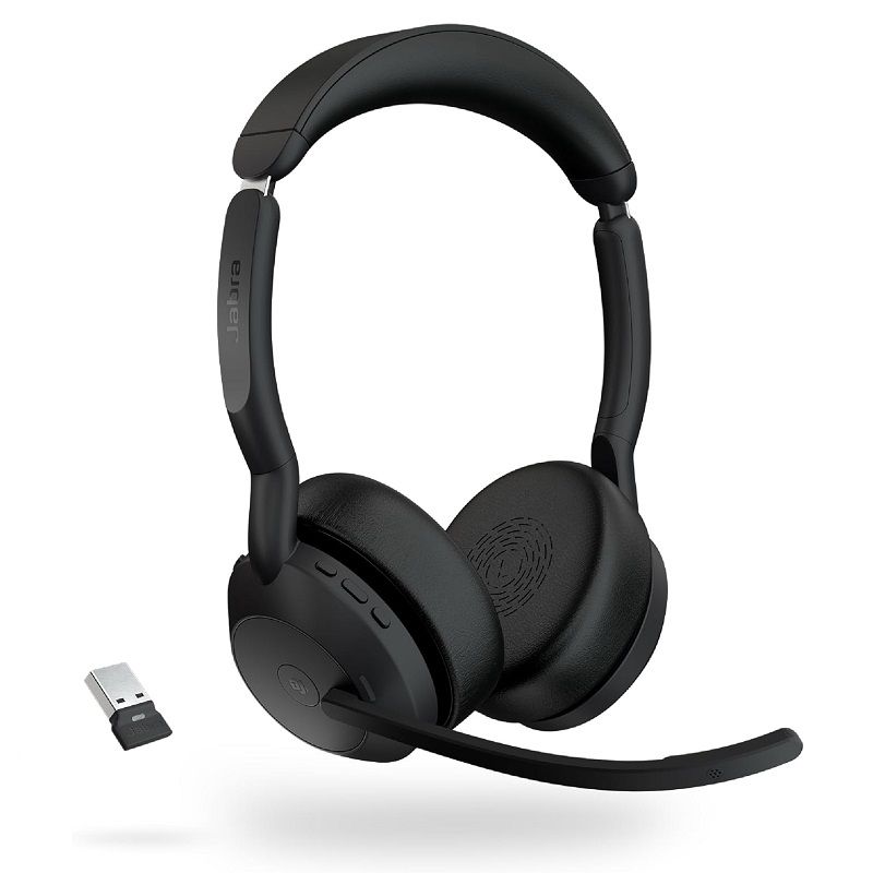 Jabra Evolve2 55 Link380a MS Stereo vezeték nélküli fejhallgató, mikrofonnal (25599-999-999) Jabra Evolve2 55 Link380a MS Stereo vezeték nélküli fejhallgató, mikrofonnal (25599-999-999)