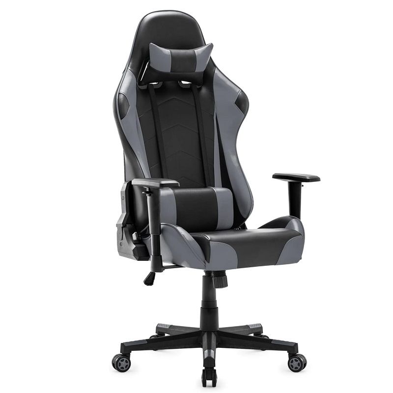 IWMH ergonomikus gamer szék, forgószék, 150kg - szürke/fekete (D1001001B04) IWMH ergonomikus gamer szék, forgószék, 150kg - szürke/fekete (D1001001B04)