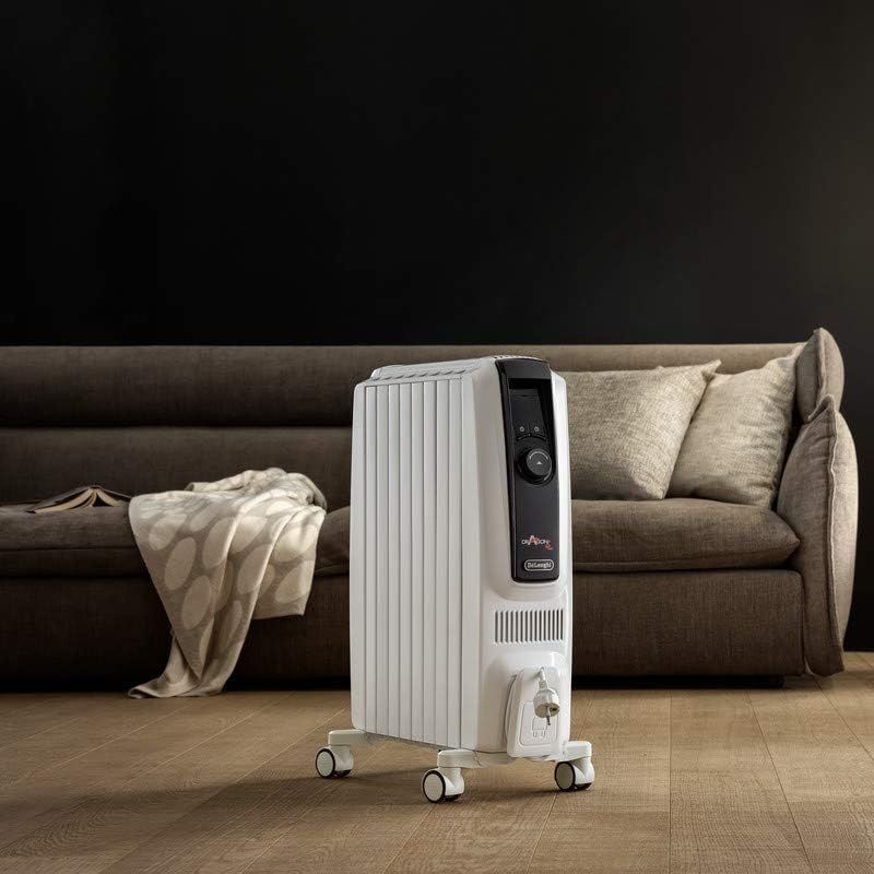 DeLonghi Dragon 4 Pro olajradiátor, led kijelzővel, 2500W - fehér (TRDX40820E) - minimális esztétikai hibákkal DeLonghi Dragon 4 Pro olajradiátor, led kijelzővel, 2500W - fehér (TRDX40820E) - minimális esztétikai hibákkal