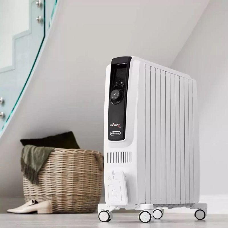 DeLonghi Dragon 4 Pro olajradiátor, led kijelzővel, 2500W - fehér (TRDX40820E) - minimális esztétikai hibákkal DeLonghi Dragon 4 Pro olajradiátor, led kijelzővel, 2500W - fehér (TRDX40820E) - minimális esztétikai hibákkal