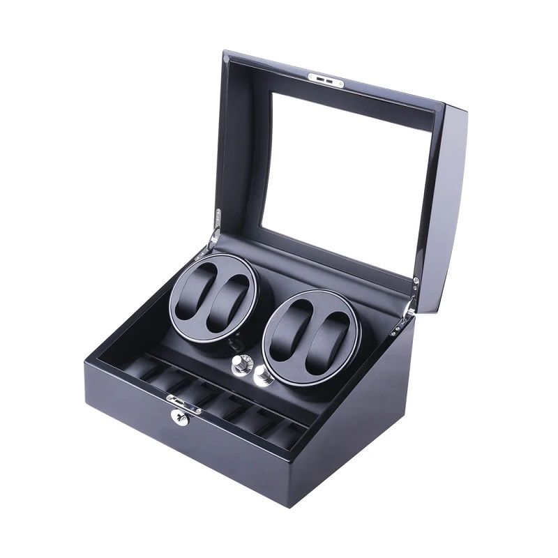 Dukwin óratartó doboz, automata óraforgatóval, 10db karórához - fekete (R2461B) Dukwin óratartó doboz, automata óraforgatóval, 10db karórához - fekete (R2461B)