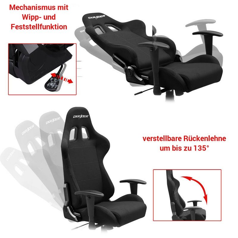 DXRacer Formula Serie ergonomikus gamer szék, 125kg - fekete/szürke (OH-FD01-NG) DXRacer Formula Serie ergonomikus gamer szék, 125kg - fekete/szürke (OH-FD01-NG)