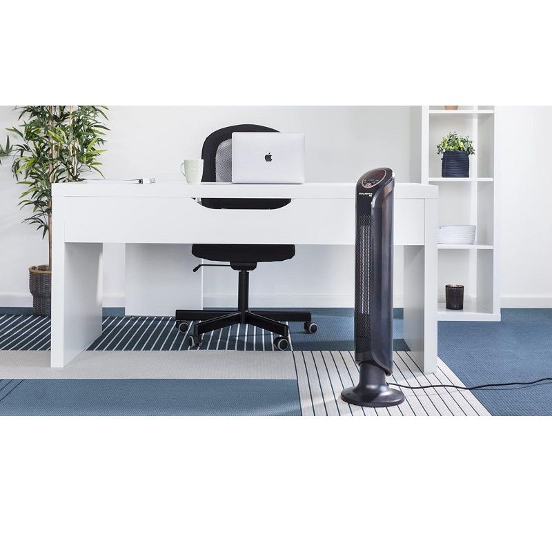 Rowenta Intense Comfort fűtő toronyventilátor, távirányítóval, 2400W - fekete (SO9420F0) - min. esztétikai hibával