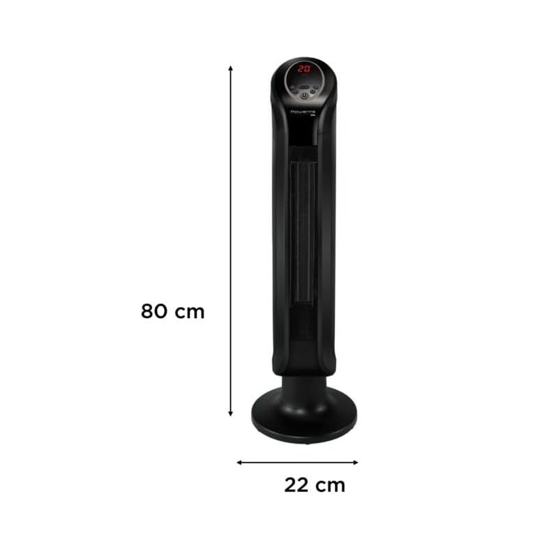 Rowenta Intense Comfort fűtő toronyventilátor, távirányítóval, 2400W - fekete (SO9420F0) - min. esztétikai hibával