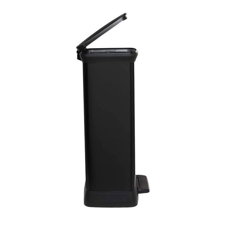 CURVER Deco Bin 187178 pedálos fémhatású szemetes 50lit - fekete (02162-929) CURVER Deco Bin 187178 pedálos fémhatású szemetes 50lit - fekete (02162-929)