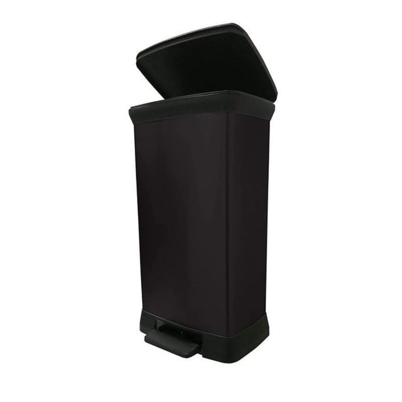 CURVER Deco Bin 187178 pedálos fémhatású szemetes 50lit - fekete (02162-929) CURVER Deco Bin 187178 pedálos fémhatású szemetes 50lit - fekete (02162-929)