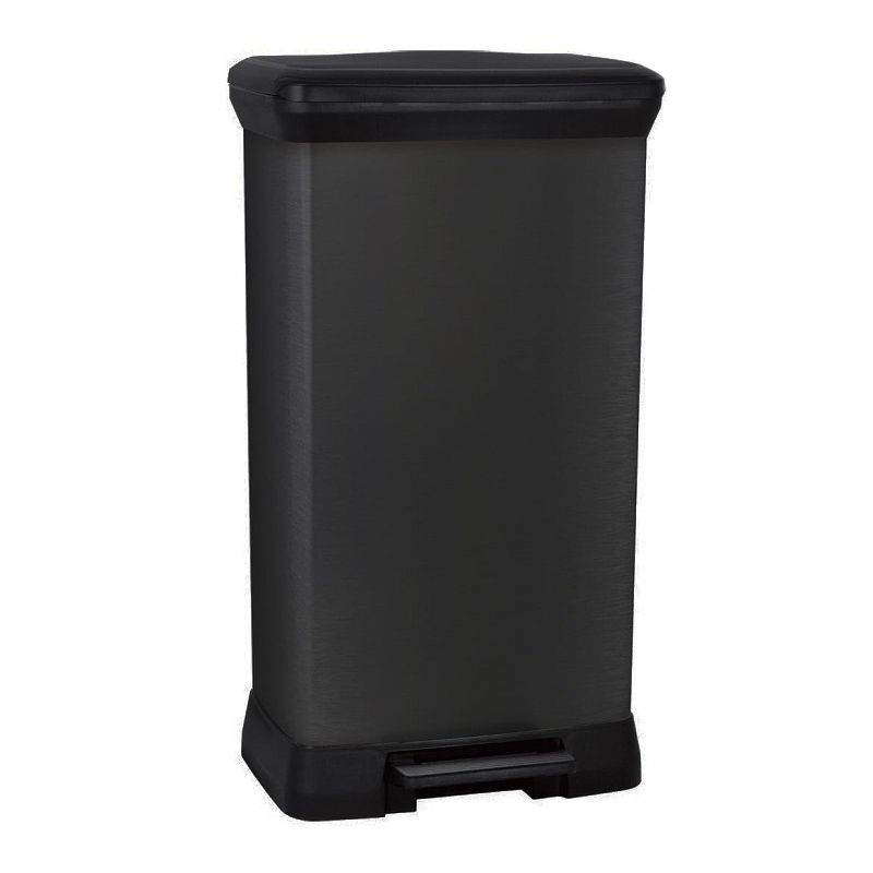 CURVER Deco Bin 187178 pedálos fémhatású szemetes 50lit - fekete (02162-929) CURVER Deco Bin 187178 pedálos fémhatású szemetes 50lit - fekete (02162-929)