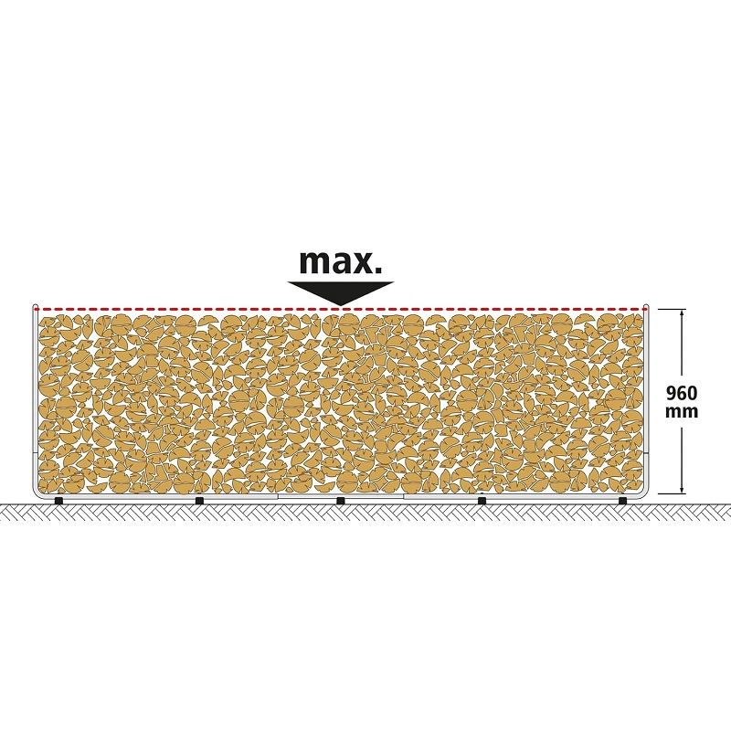 Wolfcraft moduláris XXL tárolórendszer tűzifához, 146x324cm (5125000) Wolfcraft moduláris XXL tárolórendszer tűzifához, 146x324cm (5125000)