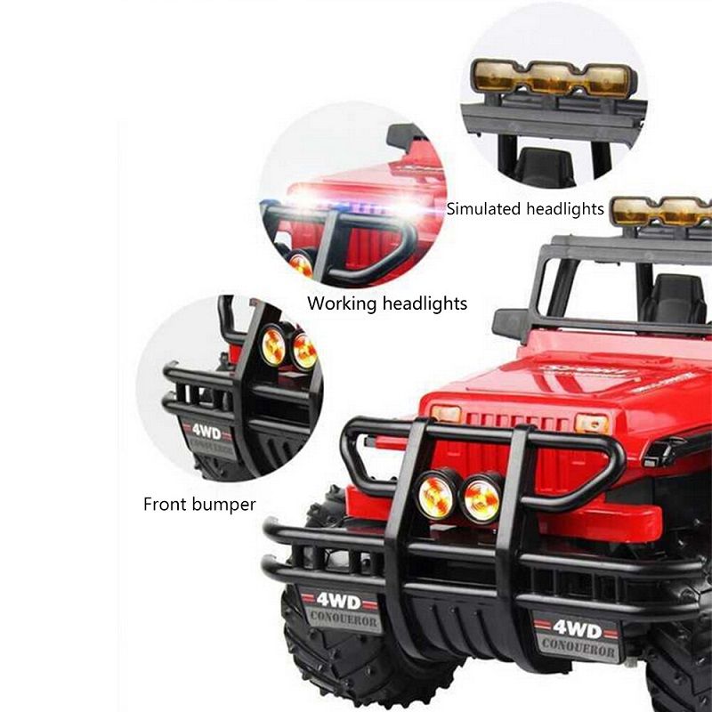 Wei Teng Toys négykerék-meghajtású RTG távirányítós terepjáró, 1:16, 3.6V - piros (No.358A) Wei Teng Toys négykerék-meghajtású RTG távirányítós terepjáró, 1:16, 3.6V - piros (No.358A)