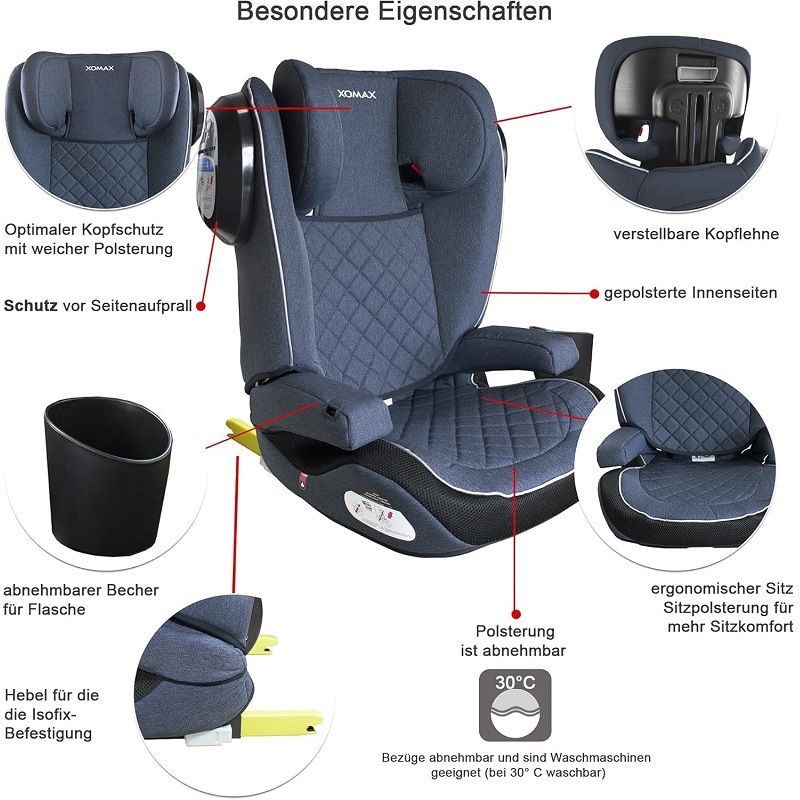 Xomax A23 autós gyerekülés, iso-fix, 3,5-12év, 15-36kg - farmer/fekete (JEANS/BLACK SLS) Xomax A23 autós gyerekülés, iso-fix, 3,5-12év, 15-36kg - farmer/fekete (JEANS/BLACK SLS)