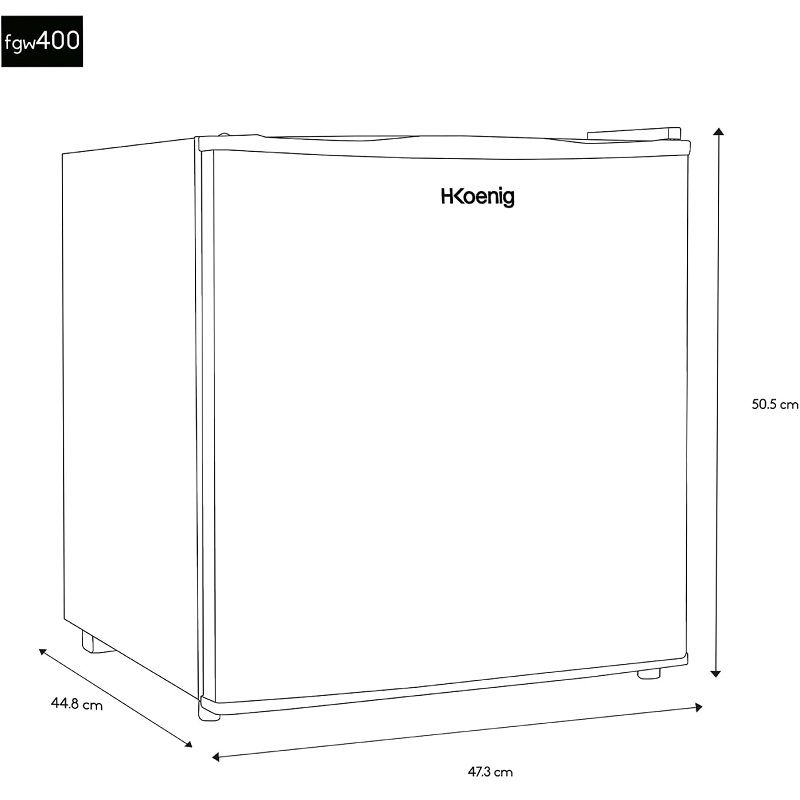 HKoenig FGW400 mini fagyasztó, 75W, 32lit, állítható termosztát - fehér (min. esztétikai hibákkal) HKoenig FGW400 mini fagyasztó, 75W, 32lit, állítható termosztát - fehér (min. esztétikai hibákkal)