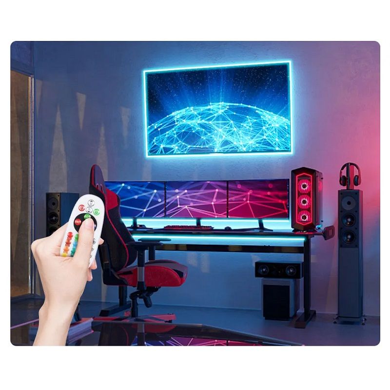 RGB Neon led szalag, távirányítóval, app vezérléssel, 10m, 1000W (2835) RGB Neon led szalag, távirányítóval, app vezérléssel, 10m, 1000W (2835)