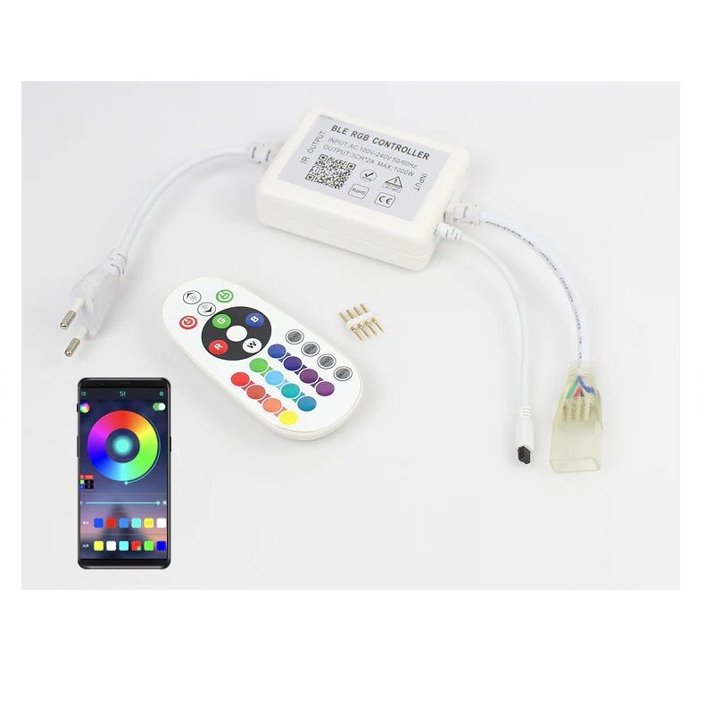 RGB Neon led szalag, távirányítóval, app vezérléssel, 10m, 1000W (2835) RGB Neon led szalag, távirányítóval, app vezérléssel, 10m, 1000W (2835)