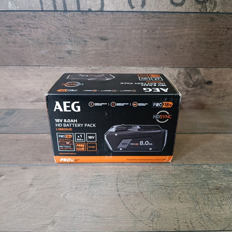 AEG L1880SHD PROLITHIUM-ION™ HD szerszám akkumulátor, 18V, 8.0Ah (4935480050) AEG L1880SHD PROLITHIUM-ION™ HD szerszám akkumulátor, 18V, 8.0Ah (4935480050)