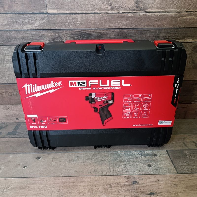 Milwaukee M12 FID2-202X szuperkompakt akkus ütvecsavarozó, 170Nm, 2x2,0Ah, töltő, szállítókoffer (4933479877) Milwaukee M12 FID2-202X szuperkompakt akkus ütvecsavarozó, 170Nm, 2x2,0Ah, töltő, szállítókoffer (4933479877)