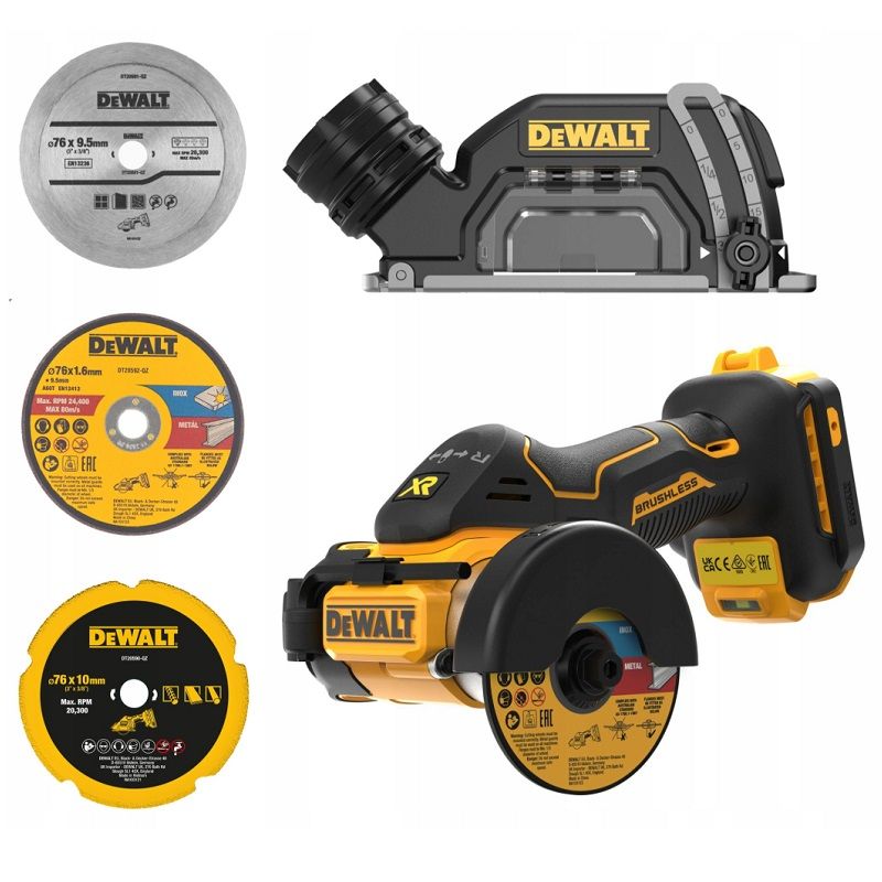 DeWalt DCS438N akkus vágószerszám XR 18V, 76mm, akku és töltő nélkül (DCS438N-XJ) DeWalt DCS438N akkus vágószerszám XR 18V, 76mm, akku és töltő nélkül (DCS438N-XJ)