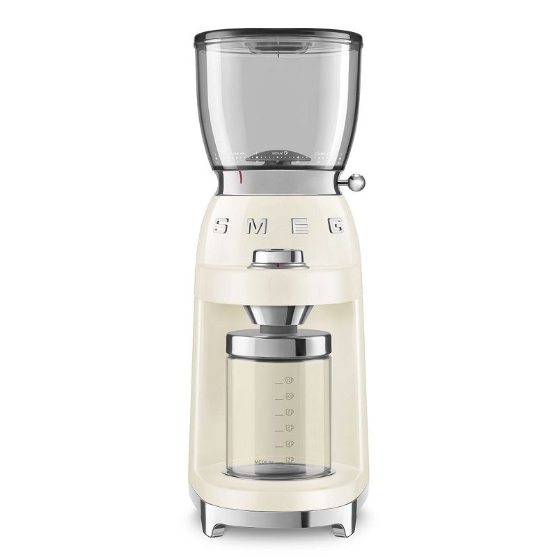 Smeg retro kávédaráló, 150W, 350g - kérm/átlátszó (CGF11CREU) Smeg retro kávédaráló, 150W, 350g - kérm/átlátszó (CGF11CREU)