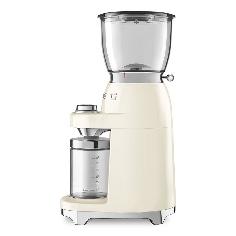 Smeg retro kávédaráló, 150W, 350g - kérm/átlátszó (CGF11CREU) Smeg retro kávédaráló, 150W, 350g - kérm/átlátszó (CGF11CREU)