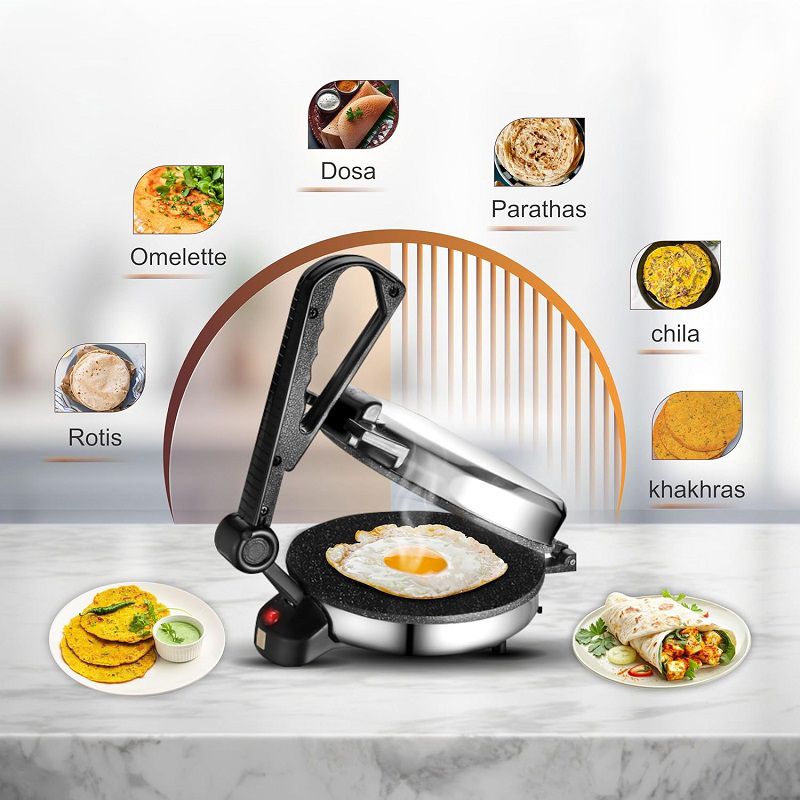 Delta Tortilla sütő, 900W - rozsdamentes acél Delta Tortilla sütő, 900W - rozsdamentes acél
