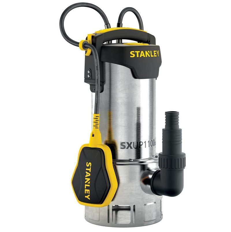 Stanley SXUP1100XDE merülő szivattyú, 1100W, 16500l/h, 10,5m - rozsdamentes acél Stanley SXUP1100XDE merülő szivattyú, 1100W, 16500l/h, 10,5m - rozsdamentes acél