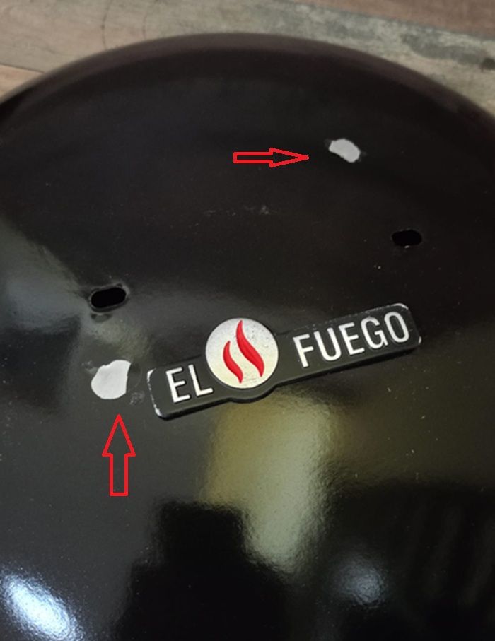 El Fuego New Jersey ® faszenes gömbgrill, 45x72x41cm - szállítássérült
