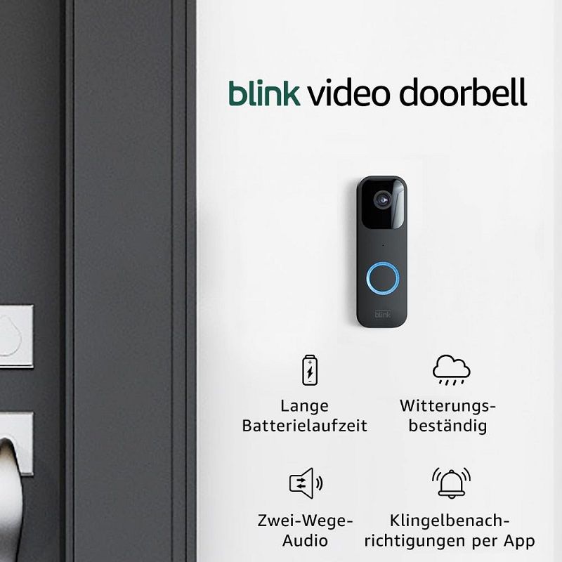 Amazon Blink vezeték nélküli kapucsengő és Blink Sync Module 2 vezérlő készlet - fekete/fehér Amazon Blink vezeték nélküli kapucsengő és Blink Sync Module 2 vezérlő készlet - fekete/fehér