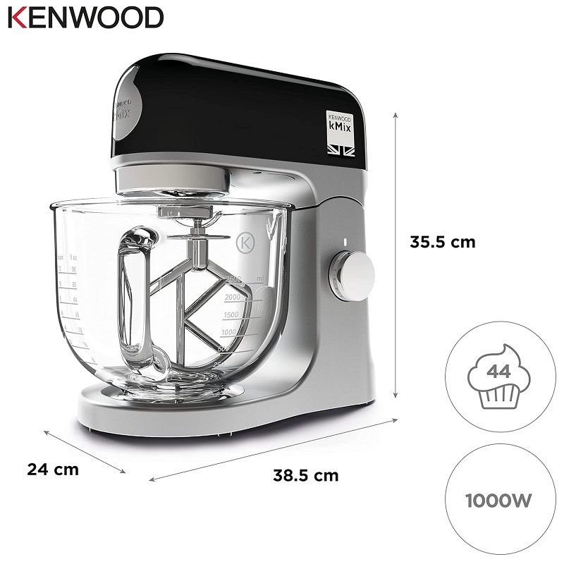 Kenwood kMix KMX750 konyhai robotgép, 5lit, 1000W - fekete (KMX754ABK) Kenwood kMix KMX750 konyhai robotgép, 5lit, 1000W - fekete (KMX754ABK)